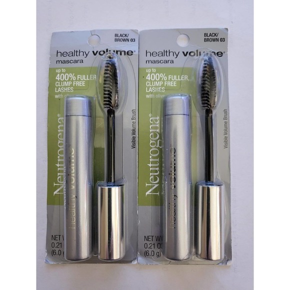 LOT of 2 Neutrogena Healthy Volume Mascara, Black/Brown 3, 0.21 oz, NEW - Picture 1 of 2